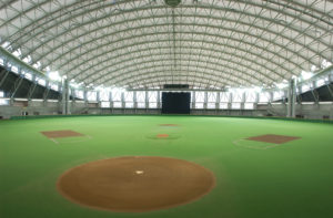 北海道札幌市の総合体育施設「つどーむ」屋内の写真